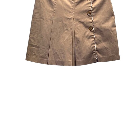 Khaki Pleated Skorts Beige Size S Vintage - Picture 6 of 13